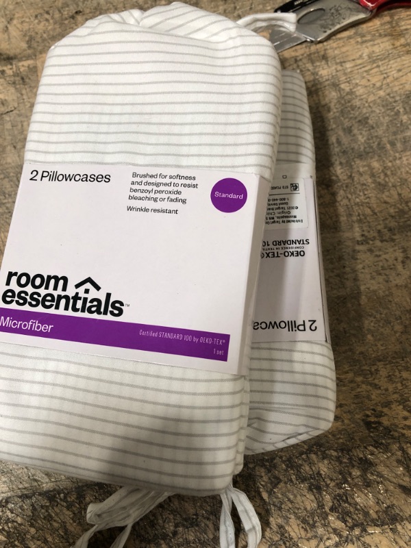Photo 1 of 2 pk----Microfiber Printed Pillowcase Set - Room Essentials