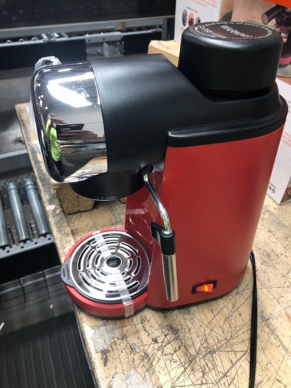 Photo 2 of Imusa USA 4 Cup Epic Electric Espresso/Cappuccino Maker, Red 800 Watts