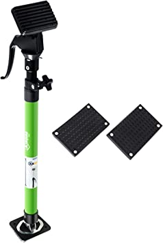 Photo 1 of 2 PACK--XINQIAO Third Hand Tool 3rd Hand Support System, Premium Steel Support Rod with 154 LB Capacity for Cabinet Jack, Drywall Jack& Cargo Bars, 23.6 in- 45.3 in Long, 2 PC, Green
