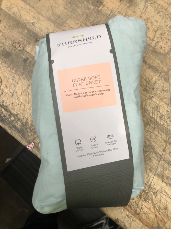 Photo 2 of 300 Thread Count Ultra Soft Flat Sheet - Threshold queen