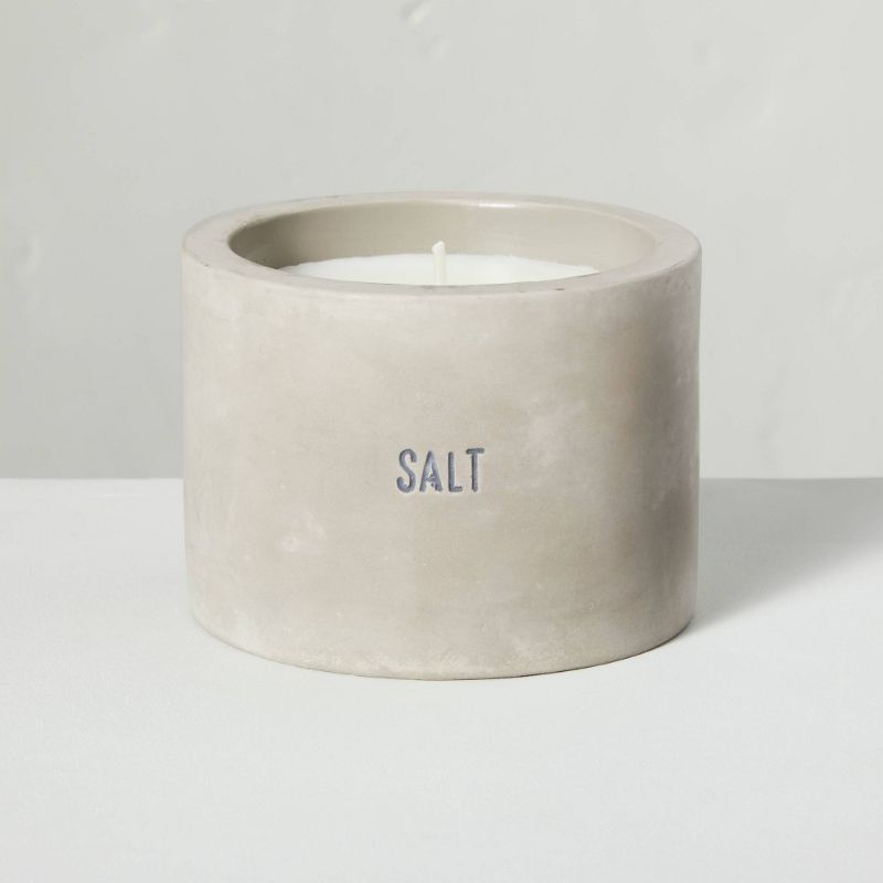 Photo 1 of 5oz Salt Mini Cement Candle - Hearth & Hand™ with Magnolia
