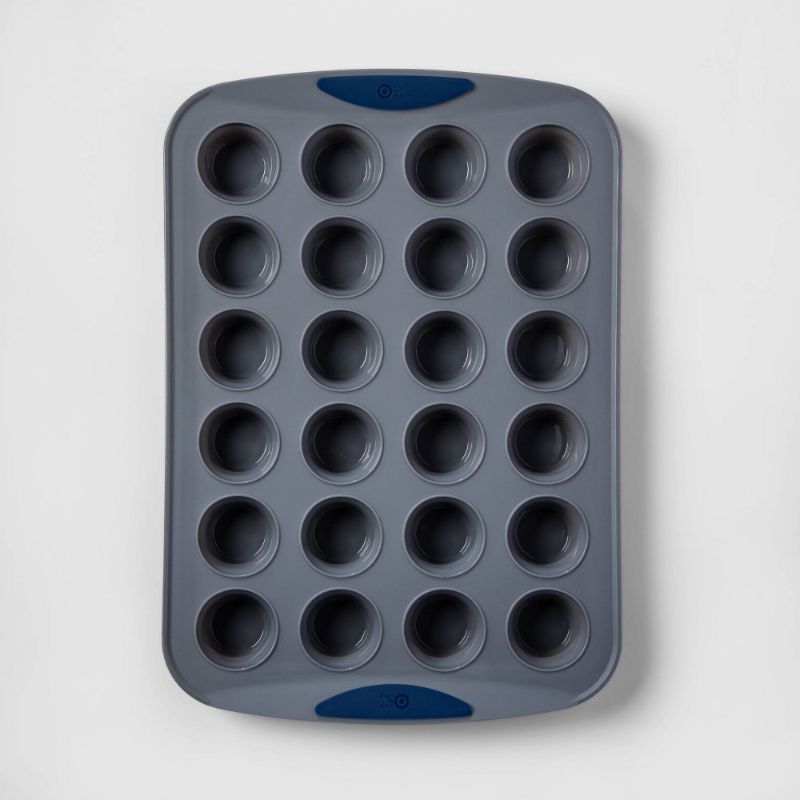 Photo 1 of 24ct Silicone Mini Muffin Pan - Made by Design™
