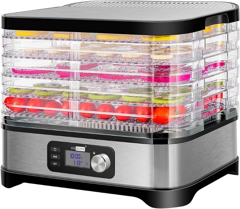 Photo 1 of 
VIVOHOME Electric 400W 5 Trays Food Dehydrator Machine with Digital Timer and Temperature Control for Fruit Vegetable Meat Beef Jerky Maker BPA Free