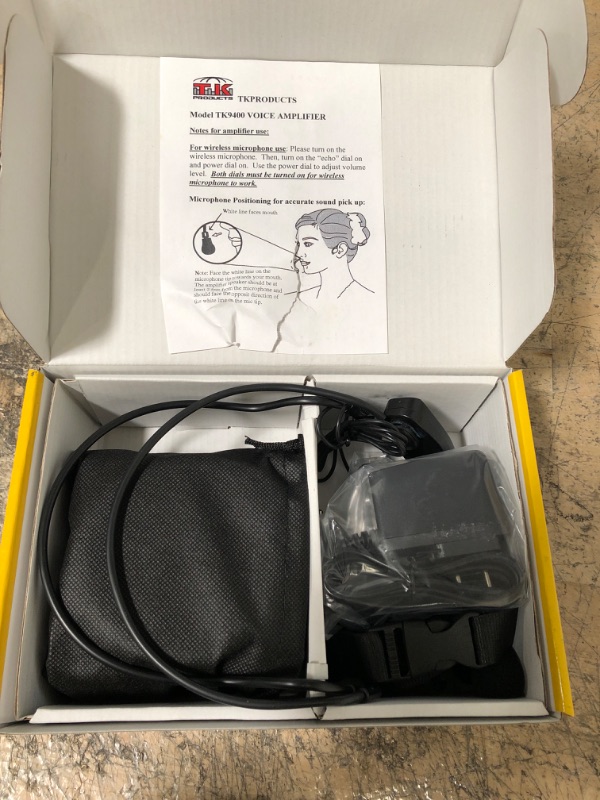 Photo 3 of VoiceBooster Voice Amplifier 22watts Black MR2300 by TK Products, Portable, for Teachers, Coaches, Tour Guides, Presentations, Costumes, Etc.