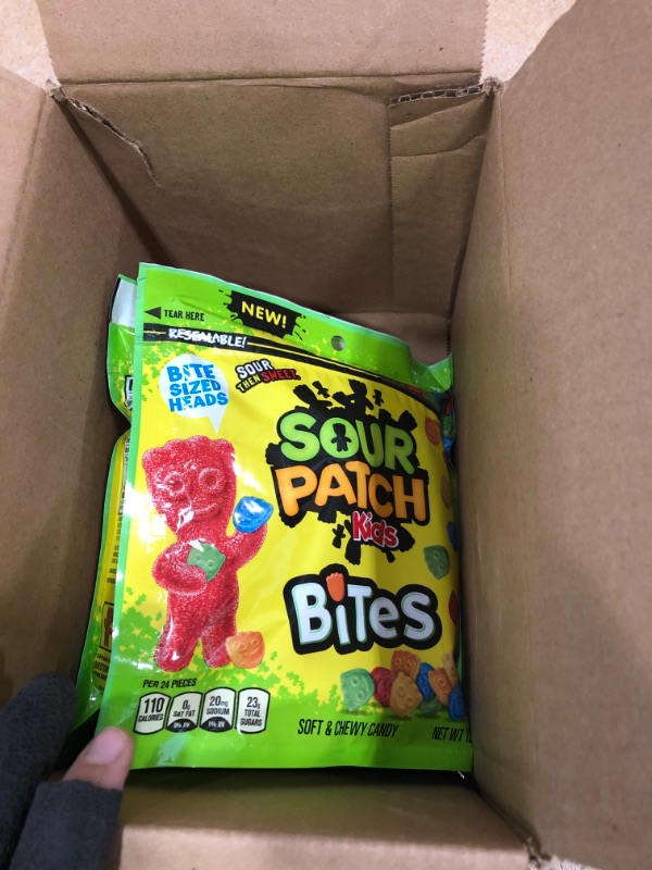 3 PACKS OF SOUR PATCH KIDS GUMMIES 2 PACKS SOUR HEADS 1 PACK SOUR ...