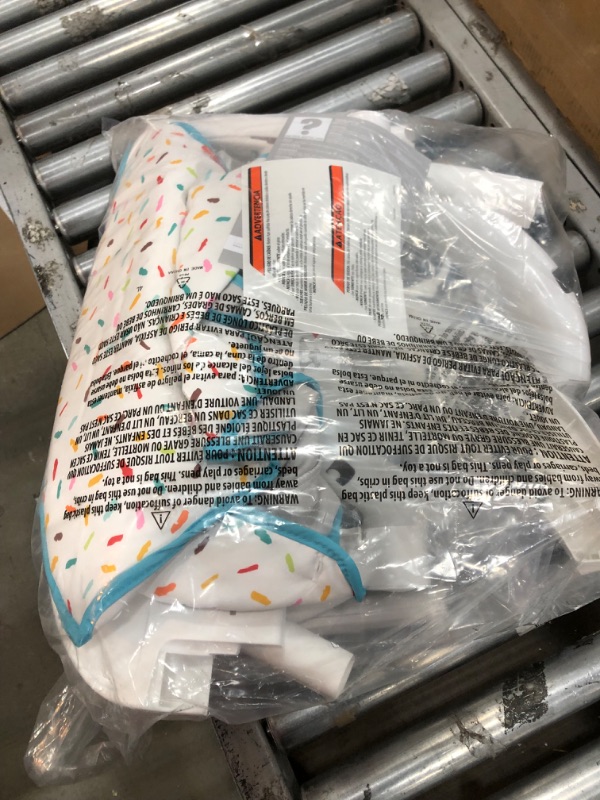Photo 1 of Fisher-Price Deluxe Sit-Me-Up Floor Seat – Rainbow Sprinkles, Portable Infant Chair with Tray and toybar [Amazon Exclusive]