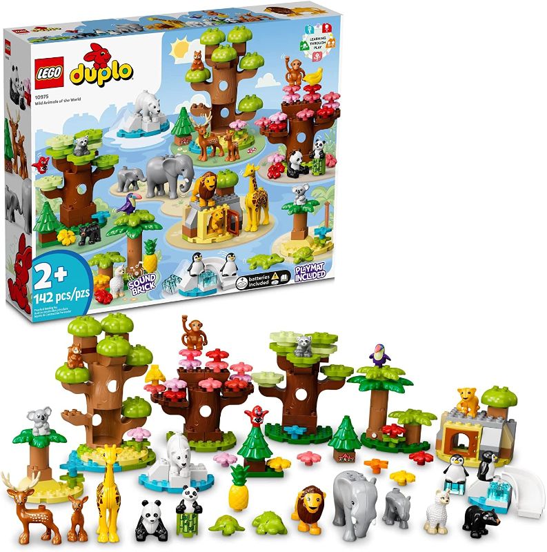 Photo 1 of 
LEGO DUPLO Town Wild Animals of The World 10975 Building Toy Set for Preschool Kids, Toddler Boys and Girls Ages 2+ (142 Pieces)