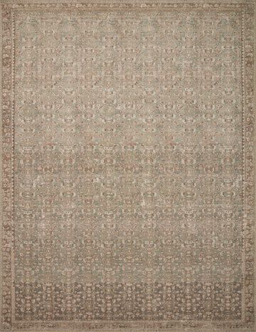 Photo 1 of Angela Rose x Loloi Aubrey Collection AUB-04 Sage / Bark, Traditional 2'-3" x 3'-9" Accent Rug Sage / Bark 2'-3" x 3'-9"