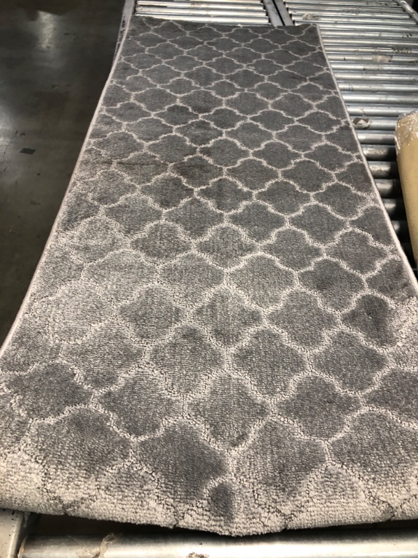 Photo 1 of 2'3"x11' Grey Runner Rug 