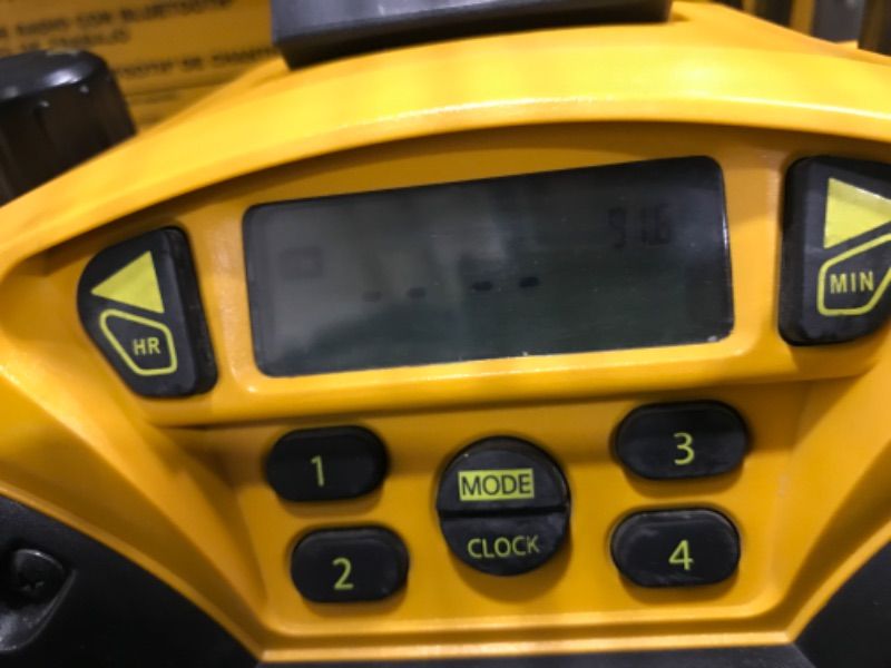Photo 1 of (2 PACK BUNDLE) **could not fully test, turned on** DEWALT 20V MAX* Portable Radio & Battery Charger, Bluetooth (DCR025) & 20V MAX Battery, Premium 4.0Ah (DCB204) w/ 20V AND Sony STRDH190 2-ch Home Stereo Receiver with Phono Inputs & Bluetooth Black
