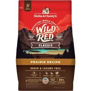 Photo 1 of **EXP DATE JAN 7,2023**Stella & Chewy's Wild Red Classic Kibble Grain-Free Prairie Recipe Dry Dog Food, 3.5-lb bag