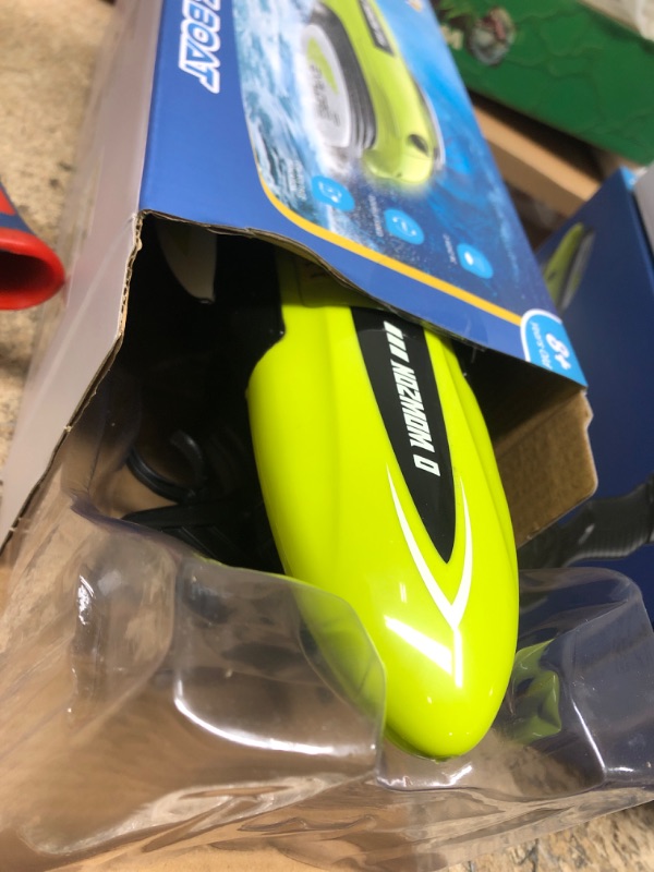 Photo 1 of O WOWZON RC Boat - Double Sided Driving Design Remote Control Boat for Summer Pools and Lakes with LED Light, 2.4 GHZ for Beginner Adults and Kids RC Boats Toys Gifts