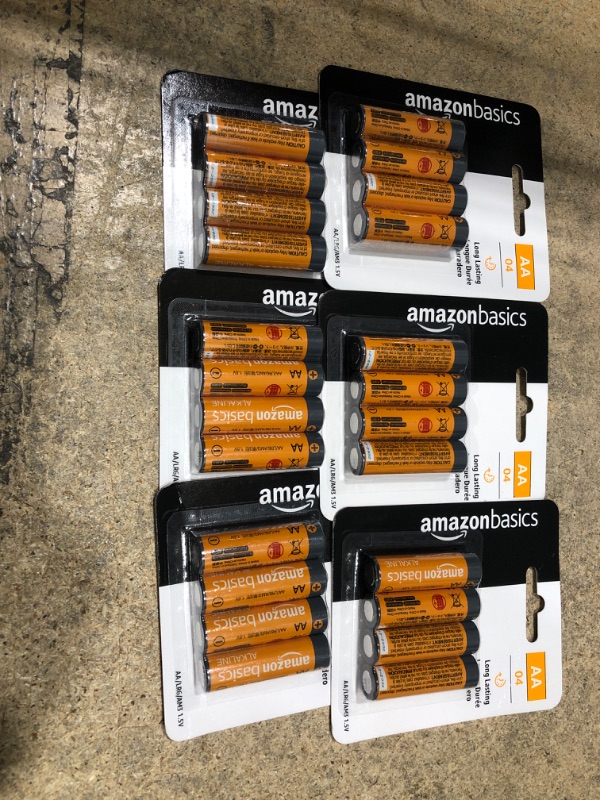 Photo 2 of Amazon Basics 10 Pack AA Alkaline Batteries, 10-Year Shelf Life 10 Count (Pack of 1) 6pack