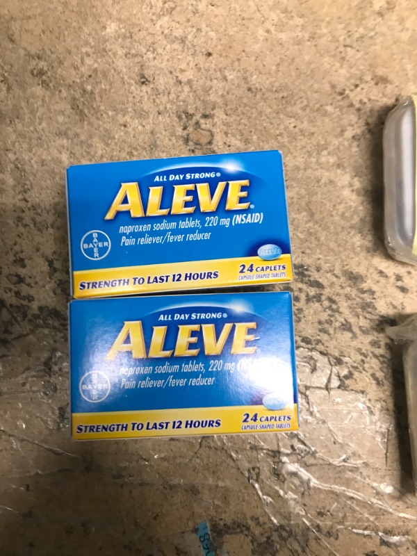 Photo 1 of (Heath bundle) 2Aleve caplets, pills container s