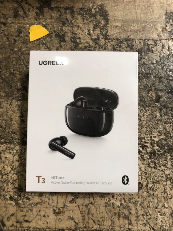 Photo 2 of FACTORY SEALED**** UGREEN HiTune T3 Active Noise Cancelling Wireless Earbuds Bluetooth 5.2, AI-Enhanced Clear Calls Bluetooth Earbuds with mic, Transparency Mode, 10mm Drivers with Bass Boost, HiFi Sound,Fast Pair-Black