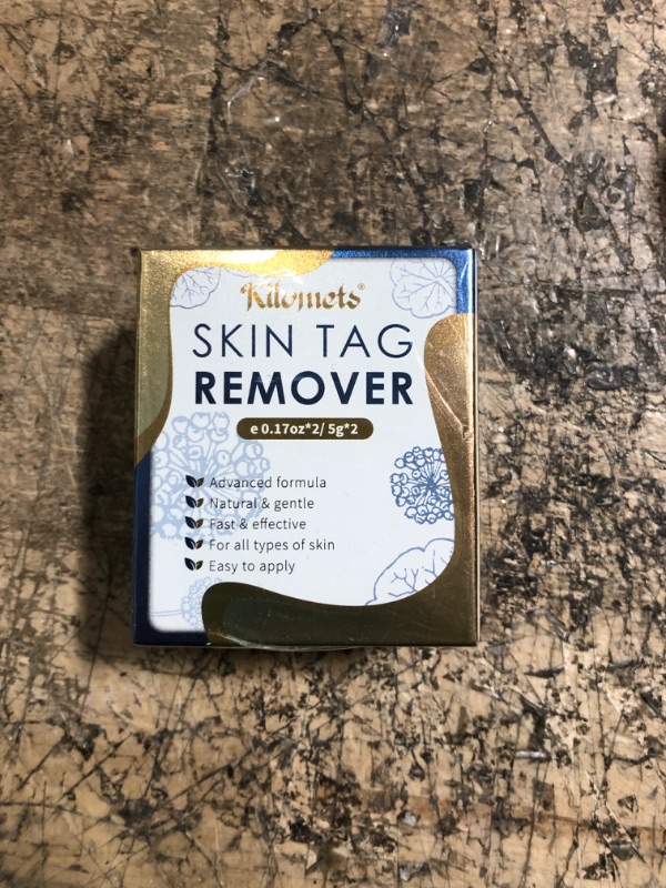 Photo 2 of Kilomets Skin Tag Remover - Wart and Mole Corrector, Removal Cream with Natural Formula Wipe off Moles, Safe, Painless &amp; Fast Effective Therapy
 expires 2/16/25