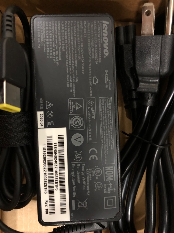 Photo 3 of Lenovo Thinkpad 90W Slim Tip Standard AC Adapter for Slim Tip Models Only - Retail Packaging (0B46994)