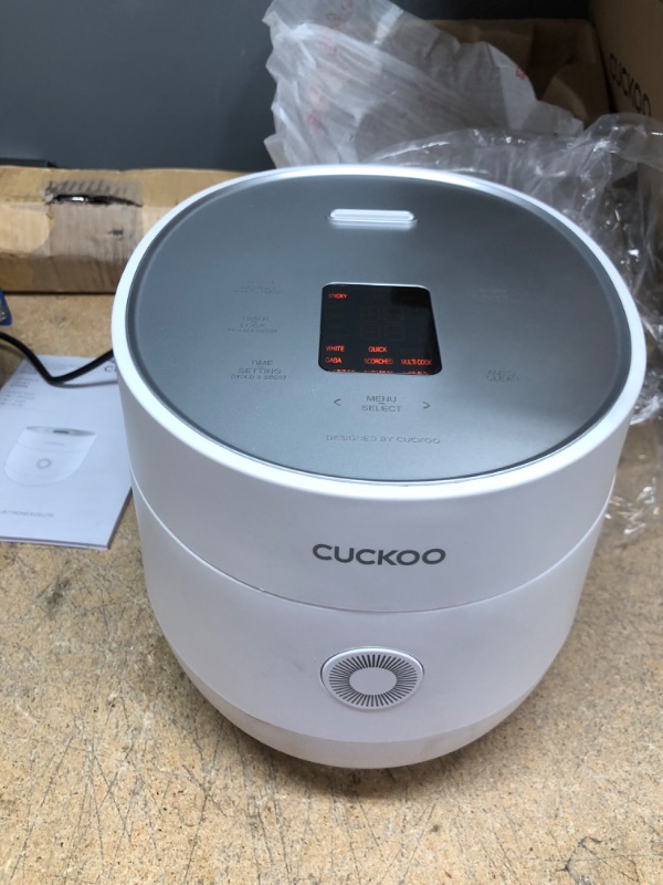 Photo 3 of NEW. CUCKOO CR-0675F | 6-Cup (Uncooked) Micom Rice Cooker | 13 Menu Options: Quinoa, Oatmeal, Brown Rice & More, Touch-Screen, Nonstick Inner Pot | White
