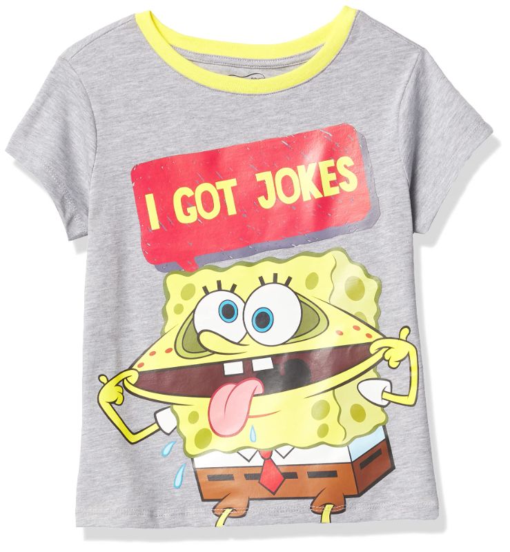 Photo 1 of SpongeBob SquarePants Boys' Short Sleeve T-Shirt 8 Years Heather Grey-7/8 