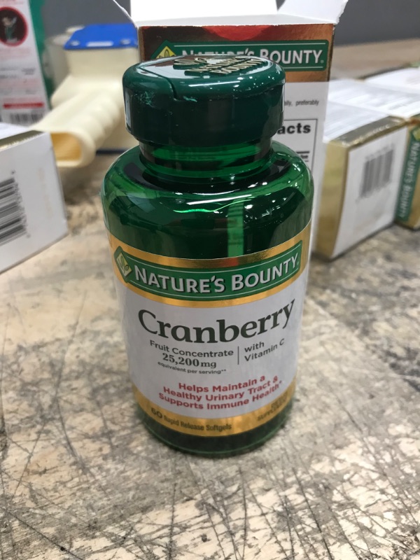 Photo 2 of ***EXP DATE 09/2024**Nature's Bounty Cranberry Dietary Supplement, Supports Urinary Tract and Immune Health, Softgels, 25,200 Mg, 60 Ct