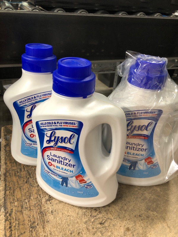 Photo 2 of 3 of- Lysol Laundry Sanitizer Additive, Crisp Linen, 90oz