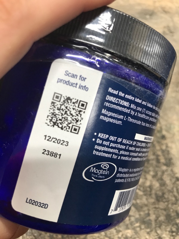 Photo 3 of **EXP DATE 12/2023**Life Extension Neuro-Mag Magnesium L-Threonate Powder (Tropical Punch) - Ultra-Absorbable Magnesium - Supports Memory, Focus, Cognitive Function & Mood - Gluten No, Non-GMO, Vegetarian (30 Servings) 3.29 Ounce (Pack of 1)