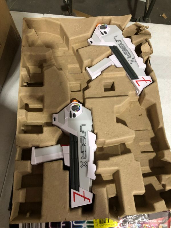 Photo 1 of (MISSING 2 BLASTERS) Laser X Revolution 4 Blaster Set Ages 6+ Yrs
