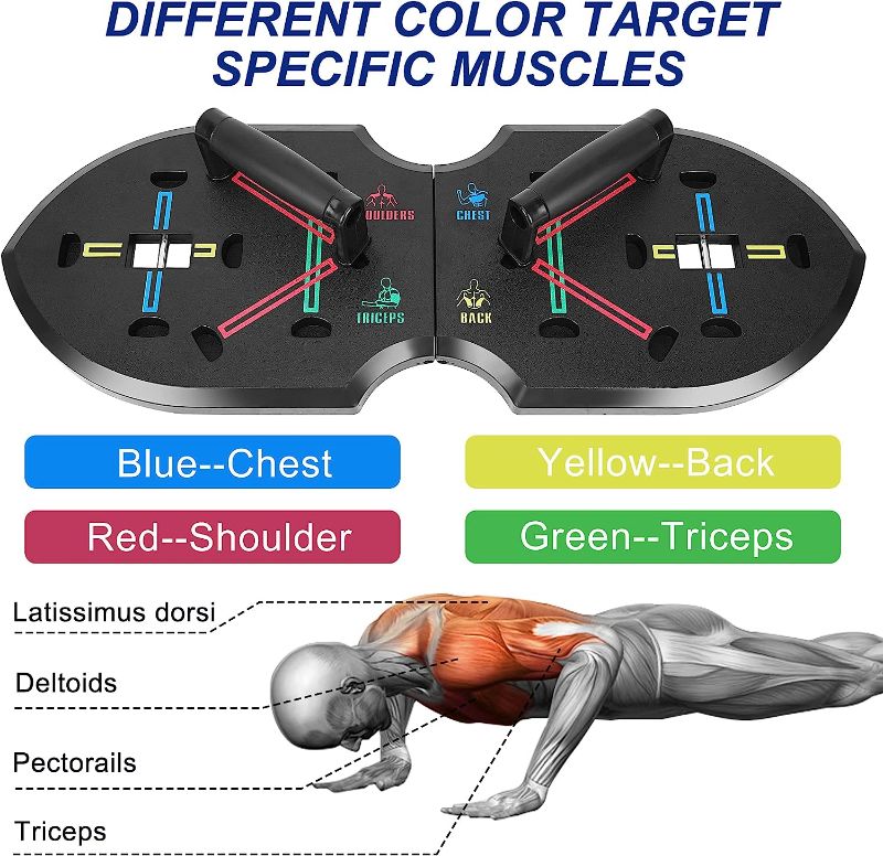 Photo 1 of  Push Up Board Fitness — Foldable Push Up Bar, Push up Handles for Floor