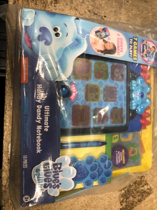 Photo 2 of Blue’s Clues & You! Ultimate Handy Dandy Notebook, Interactive Kids Toy with Lights and Sounds, Blue's Clues Game, by Just Play