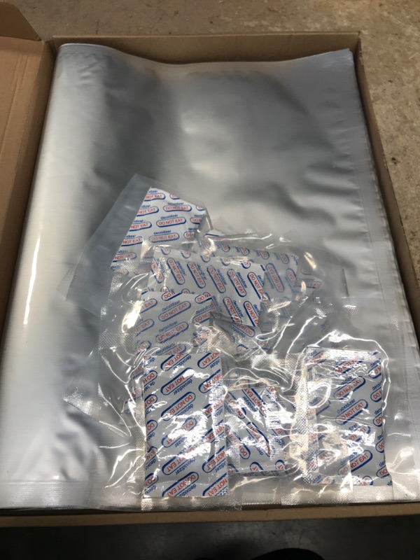 Photo 2 of 15 Pack 4.5 Gallon Mylar Bags for Food Storage, With Lndependent Packaging 2000cc Oxygen Absorbers