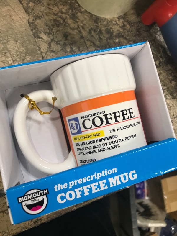 Photo 2 of BigMouth BMMU-0008 Prescription Pill Bottle Coffee Mug