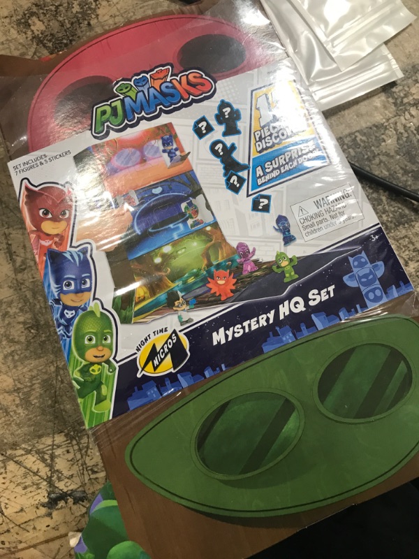 Photo 1 of PJ Masks Night Time Surprise Micros Figures HQ Box Set - Box 1, by Just Play
