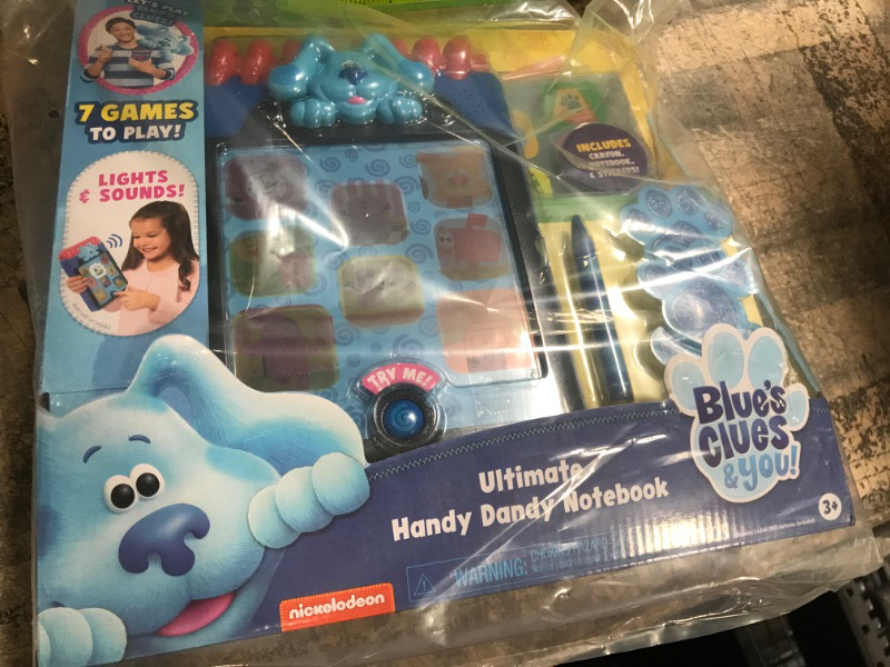 Photo 2 of Blue’s Clues & You! Ultimate Handy Dandy Notebook, Interactive Kids Toy with Lights and Sounds, Blue's Clues Game, by Just Play