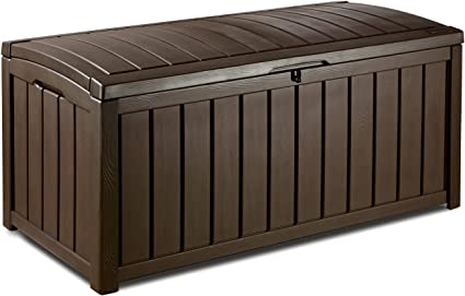 Photo 1 of **SIMILAR TO POST PHOTO** Plastic Deck Storage Container Box Outdoor Patio Furniture 101 Gal, Brown
