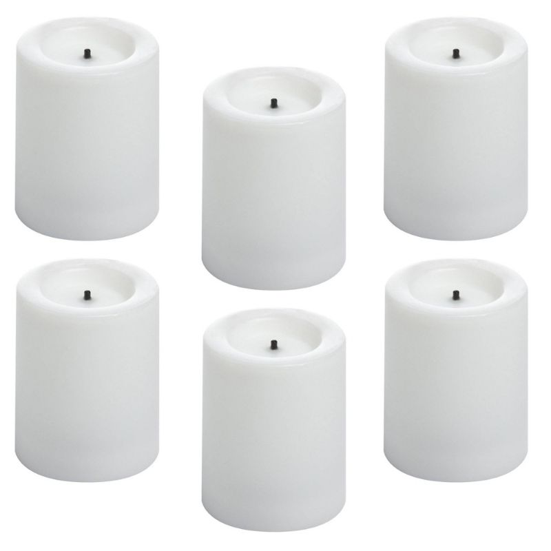 Photo 1 of 3PK-6pk LED Flameless Tea Lights - White - Sun Squad™
