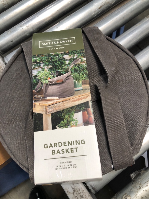 Photo 2 of 16oz Canvas Gardening Bin Gray - Smith & Hawken™
