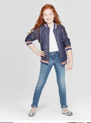 Photo 1 of Girls' Mid-Rise Ultimate Stretch Skinny Jeans - Cat & Jack™ - 5

