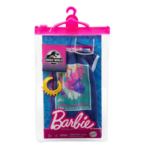 Photo 1 of 5 Pack Barbie Doll Clothes, Inspired By Jurassic World Mixed Clothes