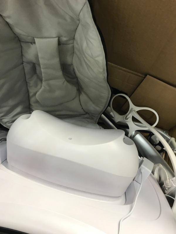 Photo 2 of 4moms mamaRoo Multi-Motion Baby Swing, Bluetooth Baby Swing with 5 Unique Motions, Grey
