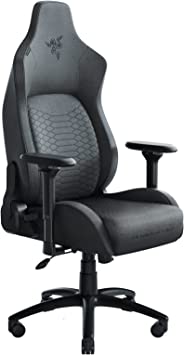 Photo 1 of Razer Iskur Fabric Gaming Chair: Ergonomic Lumbar Support System - Ultra-Soft, Spill-Resistant Fabric Foam Cushions - 4D Armrests - Engineered to Carry - Foam Head Cushion - Dark Gray
