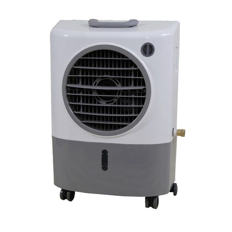 Photo 1 of Hessaire MC18M Outdoor Portable 500 Sq Ft Evaporative Cooler Humidifier, White
