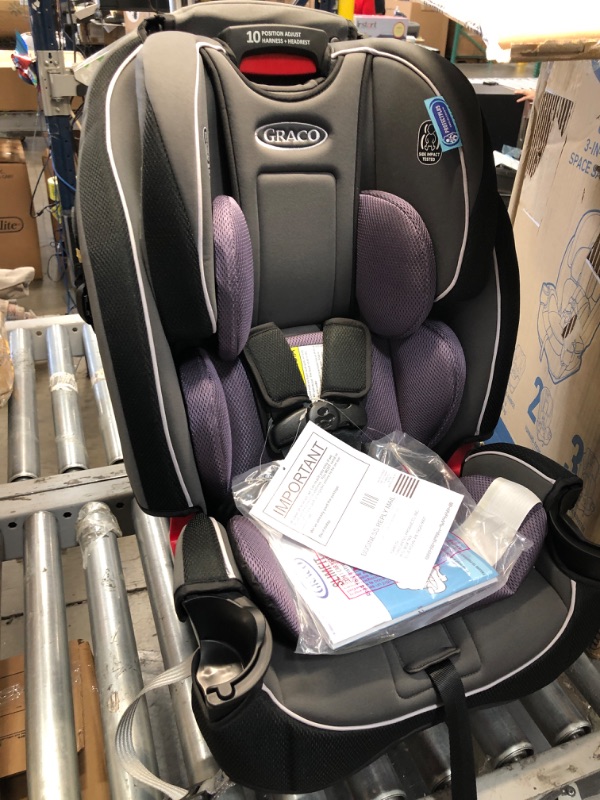 Photo 2 of Graco SlimFit 3 in 1 Car Seat, Slim & Comfy Design Saves Space in Your Back Seat, Annabelle
