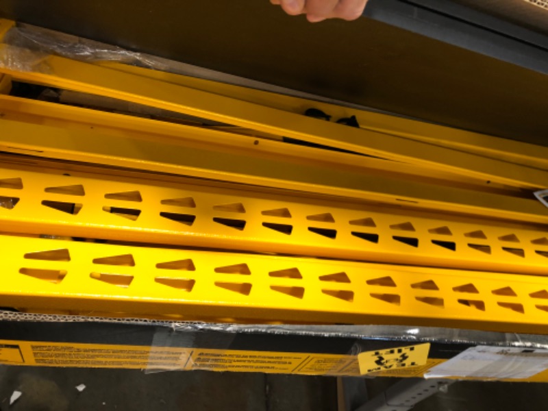 Photo 2 of Dewalt 4ft. Tall Steel and Laminate 3 Shelf Garage Storage Rack, Yellow DXST4500