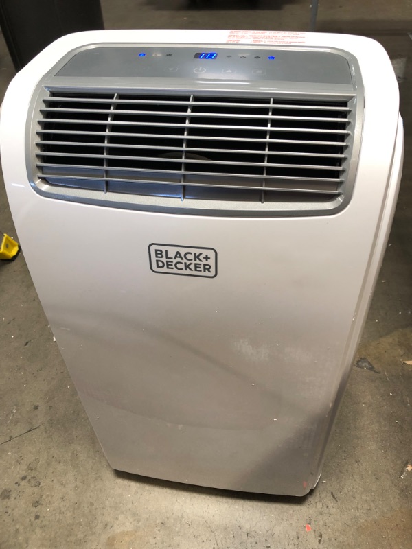 Photo 2 of BLACK+DECKER 8,000 BTU Portable Air Conditioner with Remote Control, White
