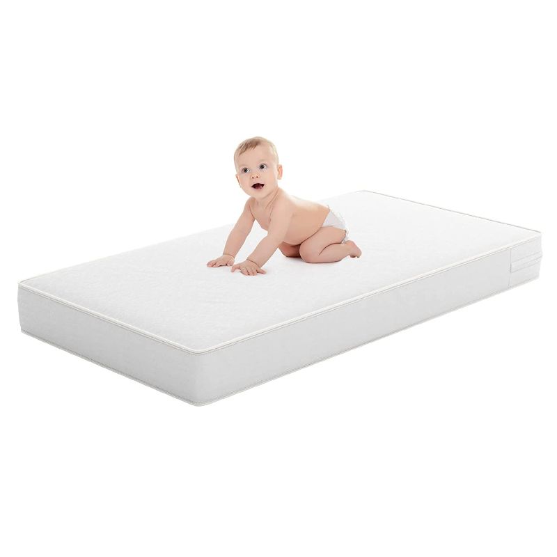 Photo 1 of Dream On Me Foam Crib & Toddler Bed Mattress in White