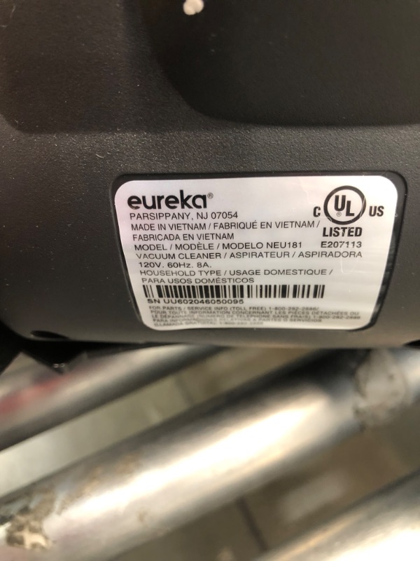 Photo 2 of Eureka PowerSpeed Bagless Upright Vacuum Cleaner