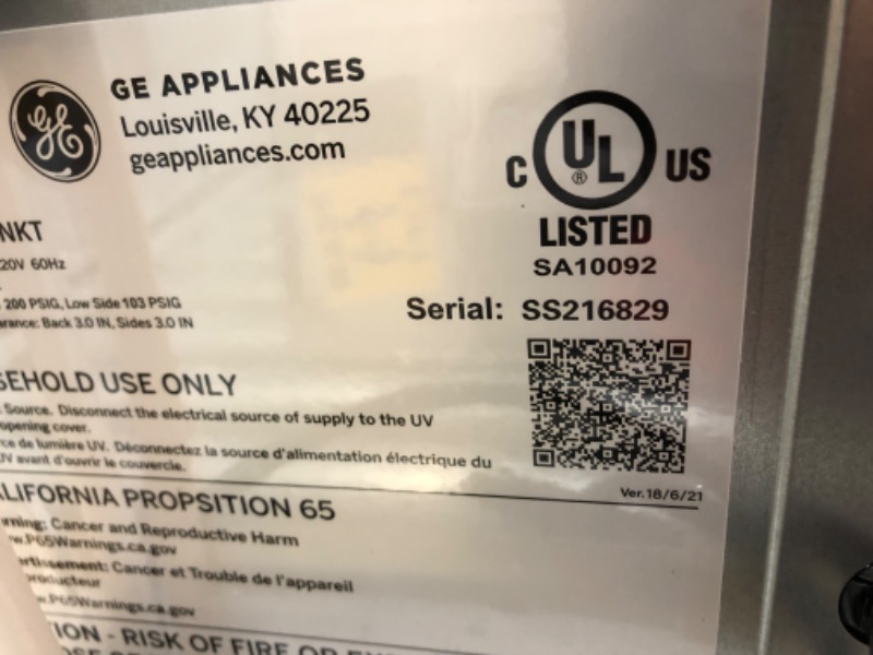 Photo 5 of ***PARTS ONLY*** GE Profile Opal | Countertop Nugget Ice Maker with Side Tank | Portable Ice Machine Makes up to 24 Lbs. of Ice per Day | Stainless Steel Finish
