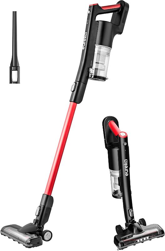 Photo 1 of (DOES NOT FUNCTION)EUREKA Cordless Vacuum Cleaner LED Headlights, Convenient Stick and Handheld Vac, Basic, Red, Black
**DOES NOT POWER ON FOR PARTS ONLY**
