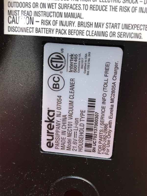 Photo 4 of (DOES NOT FUNCTION)EUREKA Cordless Vacuum Cleaner LED Headlights, Convenient Stick and Handheld Vac, Basic, Red, Black
**DOES NOT POWER ON FOR PARTS ONLY**
