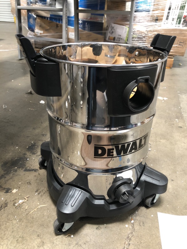 Photo 2 of ***INCOMPLETE*** DeWalt DXV08S Wet Dry Vacuum, 8 Gallon, Silver
